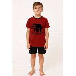 Sloth Short Pyjamas - Red