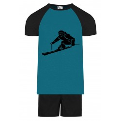 Skiing Short Pyjamas - Teal