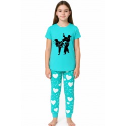 Martial Arts Pyjamas - Cyan