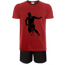 Football Short Pyjamas - Red