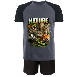 Nature Short Pyjamas - Grey
