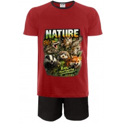 Nature Short Pyjamas - Red