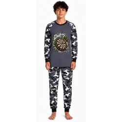 Darts Pyjamas - Long Grey Camo