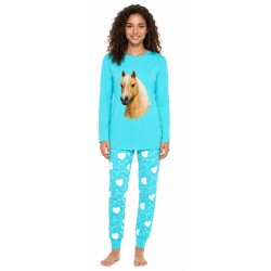 Palomino Long Pyjamas - Cyan