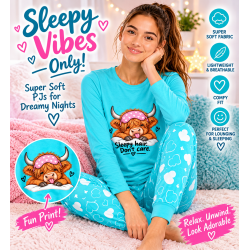 Highland Cow Long Pyjamas -...